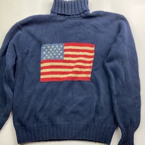 Polo Country by Ralph Lauren vintage flag turtleneck